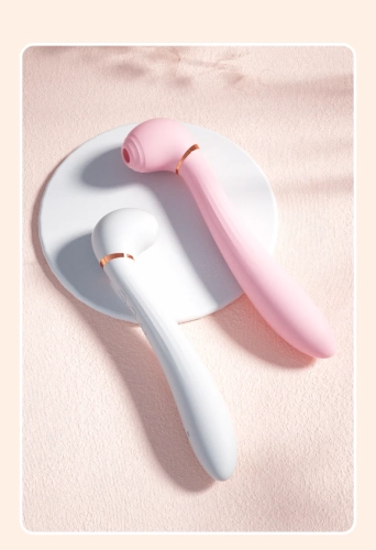 Вібромасажер Ванд з вакуумом та вібрацією колір рожевий We love Desirable wand - 2