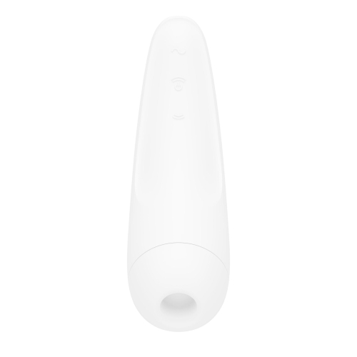 Вакуумный клиторальный стимулятор смарт Satisfyer Curvy 2+ White - 3