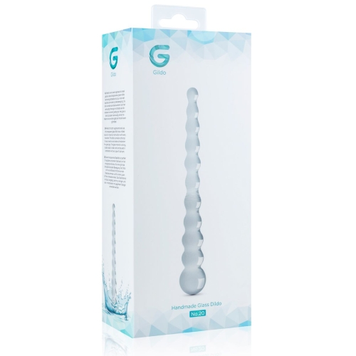 Скляний дилдо у вигляді намистин Gildo Glass Dildo - 5