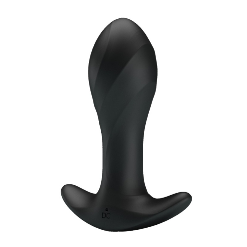 Анальна вібропробка чорна LYBAILE Anal Plug Massager - 2