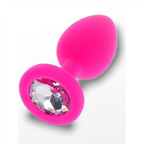 Анальная пробка розовая маленькая Diamond Booty Jewel Toy Joy - 1