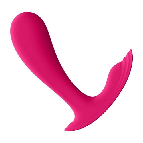 Смарт Вібротрусики для стимуляції клітора рожевого кольору Satisfyer Top Secret - 3