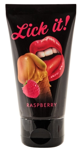 Лубрикант оральний з запахом і смаком малини Lick-it Raspberry 50 мл - 1
