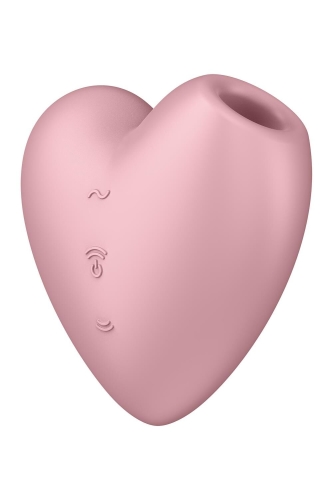 Вакуумный стимулятор для клитора розового цвета Satisfyer Cutie Heart - 1