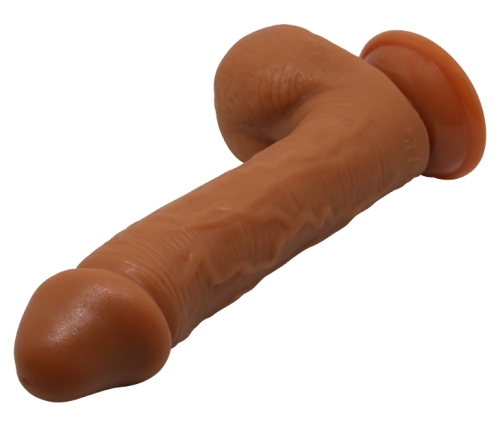 Фалоімітатор на присоску Baile Beautiful JOHNSON 8,7&amp;quot; Brown, BW - 008040NR-1 - 7