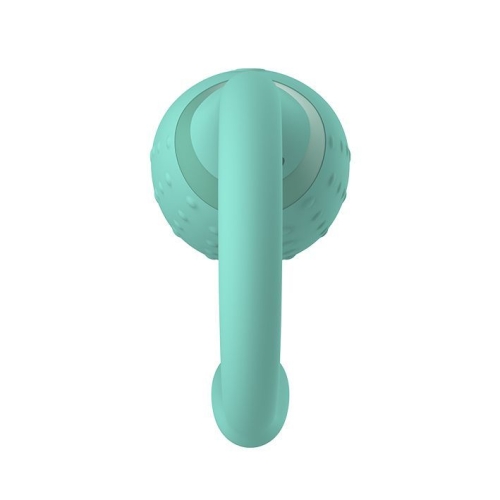 Смарт-віброяйце силіконове для клітора і точки G Magic Motion Fugu Green Смартфон управління 7 суперпотужних режимів роботи - 4