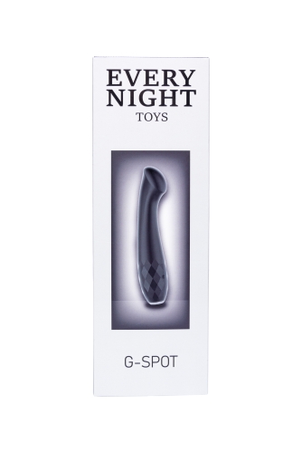 Вібратор із яскраво вираженою головкою для точки G чорний Every Night Toys - 5