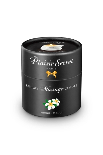 Масажна свічка з ароматом моною Plaisirs Secrets Monoi 80 мл подарункова упаковка керамічна посудина - 2