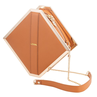 Сумка для ношения и хранения секс игрушек коричневого цвета Lockink Mysterious Square Kink Bag 