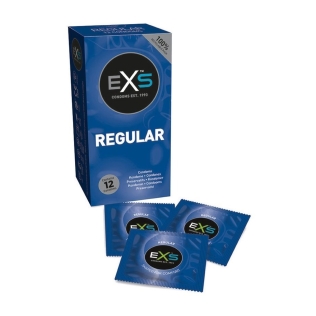 Презервативы классические тонкие с силиконовой смазкой EXS Regular 12 штук