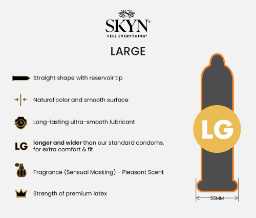 Презервативы большого размера безлатексные SKYN Elite Large 5 штук - 3