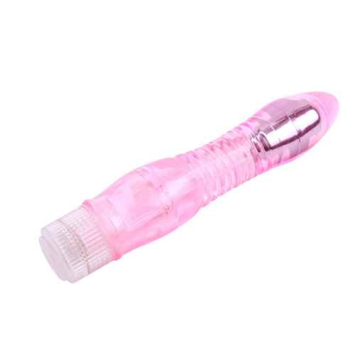 Вібратор реалістичний гелевий рожевого кольору Chisa Glitters Dual Probe - 3