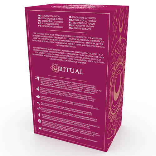 Вакуумний стимулятор для клітора з вібрацією рожевий Shushu Rithual - 6