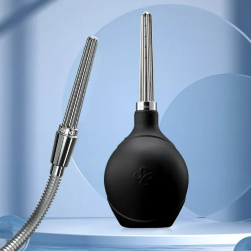 Анальний душ чорний Lockink, 450 мл - 3