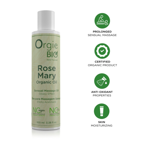 Массажное масло органическая веганская формула Orgie Bio Rosemary Organic Oil 100 мл - 3