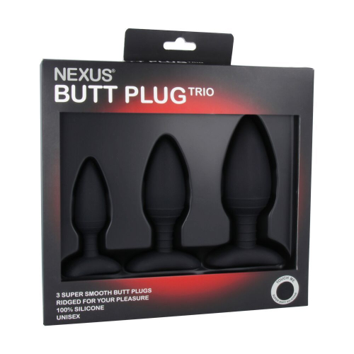 Набір супергладких силіконових анальних пробок Nexus Butt Plug Trio - 2