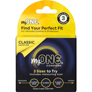 Презервативи різних розмірів MyONE Classic Sampler 3 штуки