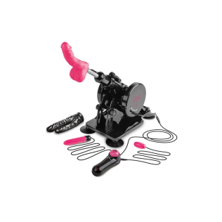 Секс машина з насадками та пультом дистанційного керування чорна Dreamtoys Sex Room Sex Machine