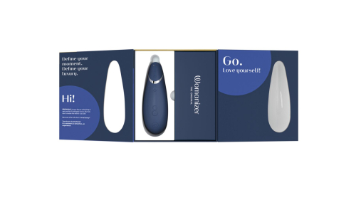 Вакуумний кліторальний стимулятор синій Womanizer Premium 2 - 7