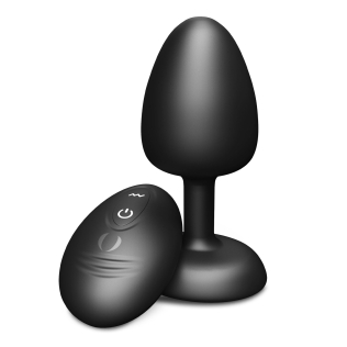 Анальная вибропробка с пультом управления черного цвета Dorcel GEISHA PLUG INFINITE размер L