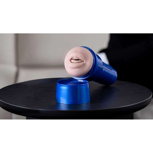 Мастурбатор в колбе ротик телесного цвета Fleshlight - 5