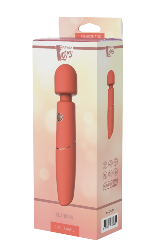Водонепроницаемый вибромассажер микрофон для клитора персикового цвета DREAM TOYS CHARISMATIC CLARISSA - 2