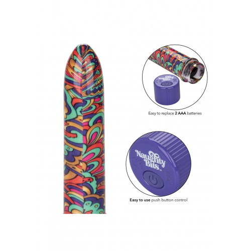 Міні вібратор різнокольоровий California еxotic novelties Shake It Off Mini Vibrator - 3