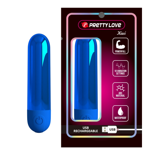 Вибропуля для клитора синяя Lybaile Pretty Love Kiwi - 1