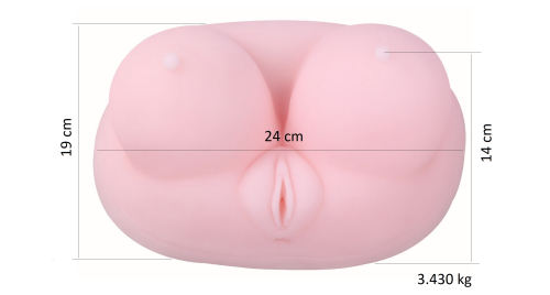 Мастурбатор вагина и анус с сексуальной грудью телесного цвета BOSS of TOYS Pussy &amp;amp; Ass 02 - 2