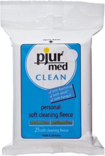 Вологі серветки для очищення секс іграшок pjur med CLEAN 25 штук - 1