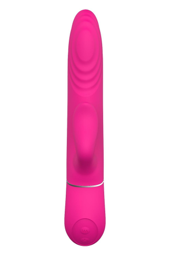 Вибратор кролик с отростком для клитора розовый Dreamtoys Essentials Duo Thruster - 4