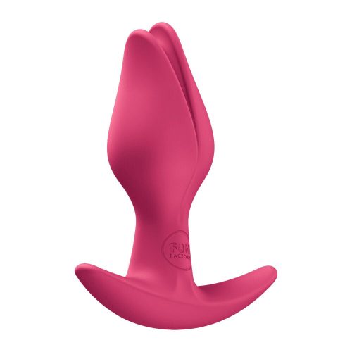 Анальний корок з тонким обмежувачем у вигляді бутона червоний Fun Factory BOOTIE FEM - 2