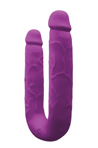 Двойной реалистик фаллоимитатор фиолетовый COLOURS DP PLEASURES - 1