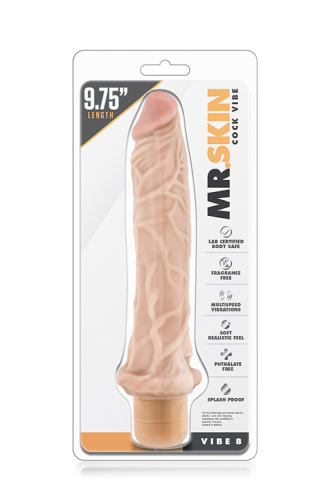 Реалістичний вібратор тілесного кольору Mr. SKIN COCK VIBE 8 - 2