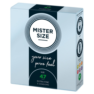 Презервативи Mister Size 47 mm (мм) 3 штуки Містер Сайз