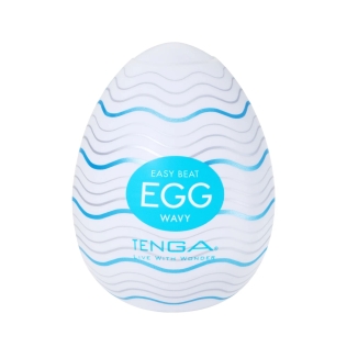 Мастурбатор-яйцо для мужчин прозрачный Tenga Egg Wavy