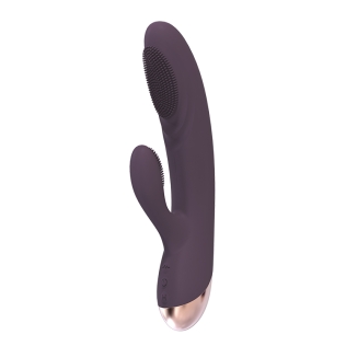Вибромассажер-кролик с отростком для клитора Dream toys ROYAL FANTASIES CASTALIA
