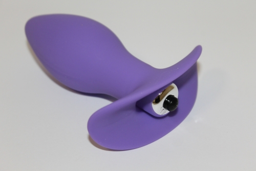 Втулка анальна з вібрацією Sweet Toys L 85 мм d 36 мм, Колір Фіолетовий - 4