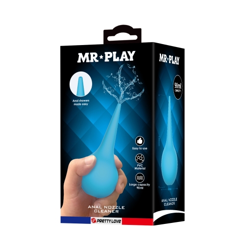 Анальный душ голубой LYBAILE MR PLAY 90 мл - 7