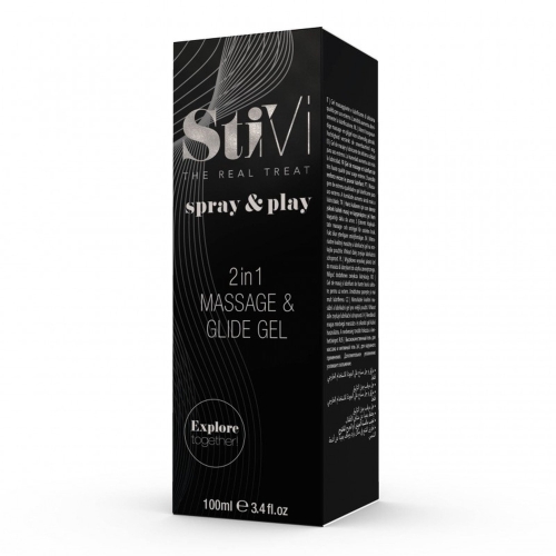 Лубрикант и массажный гель 2в1 HOT StiVi Spray&amp;amp;Play 100 мл - 3