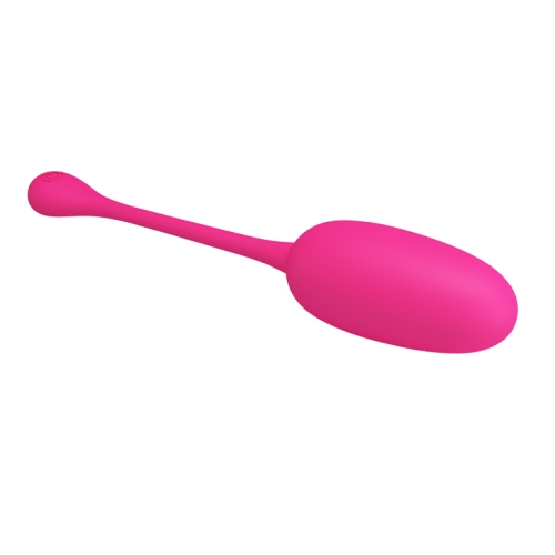 Силиконовое виброяйцо с перезарядкой розовое Pretty Love Knucker - 4
