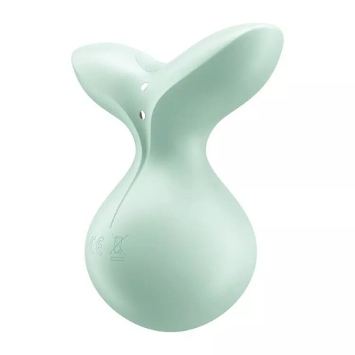 Вибратор для стимуляции клитора и сосков ментолового цвета Satisfyer Viva la Vulva 3 - 4