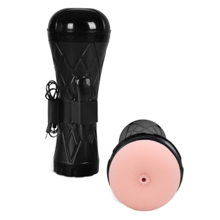 Мастурбатор Анус в колбе с вибрацией телесный Men Powerup Passion Cup - Anal