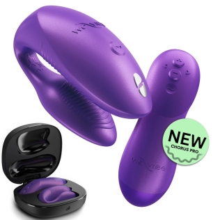 Смарт вібратор для пар з пультом та додатком фіолетовий We-Vibe Chorus Pro Electric