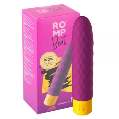 Класический вагинальный вибратор фиолетовый Romp Beat - 1