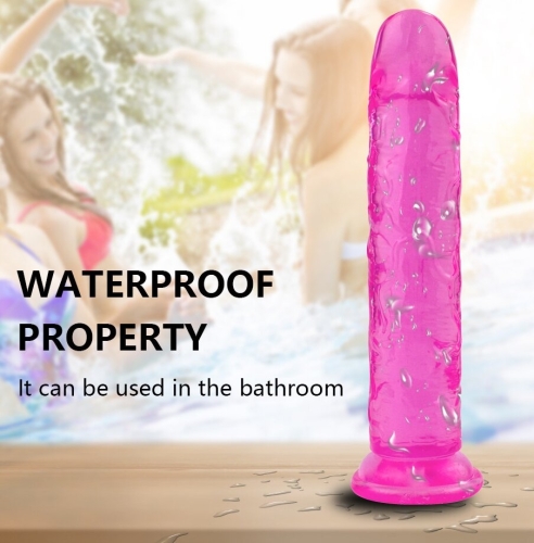 Фалоімітатор гелевий на присоску рожевий Love stay with me-SEXTOY PENIS - 5
