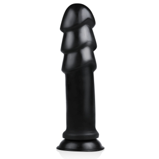 Анальная пробка на присоске черного цвета BUTTR MadBull Muzzl XXL Dildo