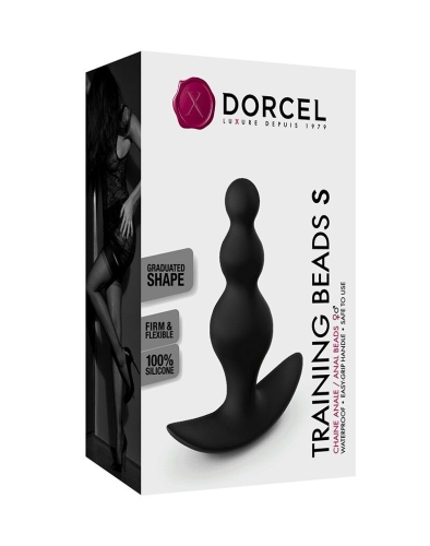 Анальна ялинка чорна Dorcel TRAINING BEADS розмір S - 5