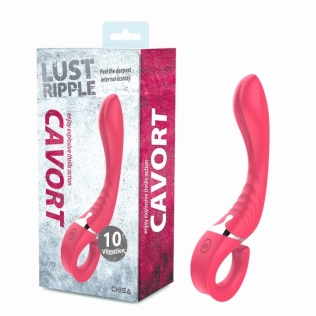 Вибратор для точки G розового цвета Chisa Lust Ripple Cavort