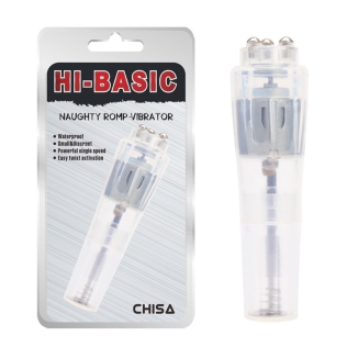 Кліторальний пластиковий стимулятор прозорого кольору Chisa Naughty Romp Vibrator